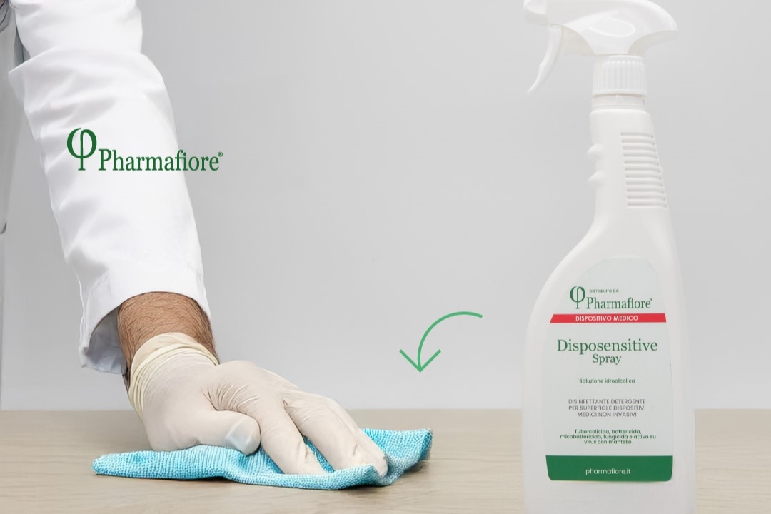 Pharmafiore Disposensitive Spray: guida completa al disinfettante per dispositivi medici e superfici sanitarie