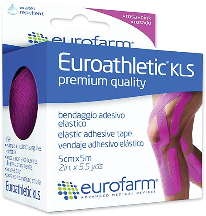 Euroathletic KLS Kinesio Tape Rosa cm 5x5 m
