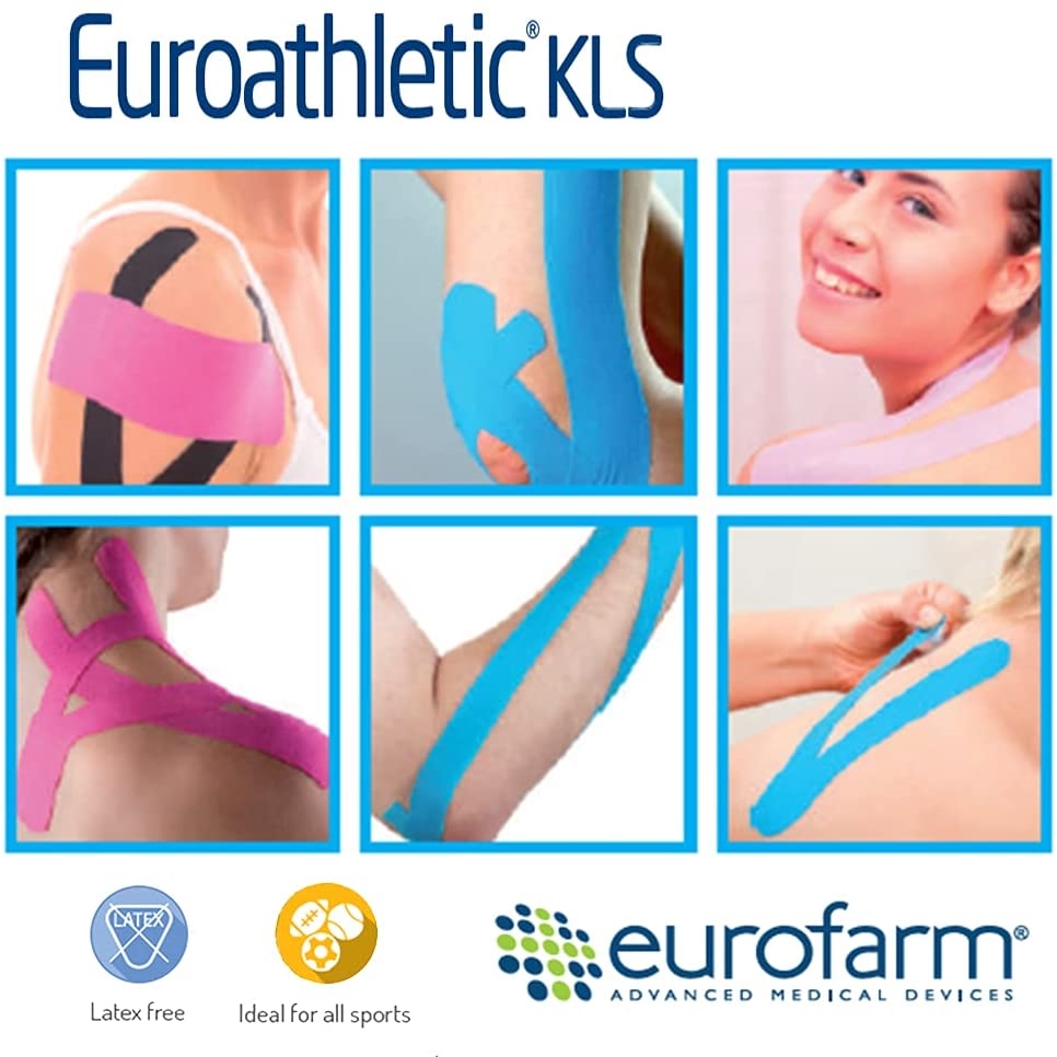 Euroathletic KLS Kinesio Tape Rosa cm 5x5 m
