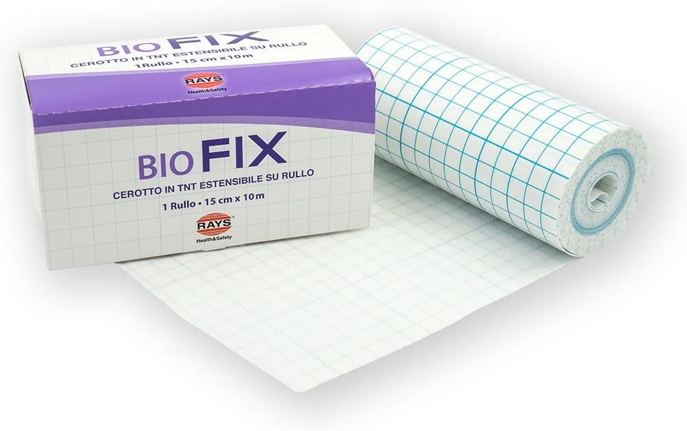 BIOFIX Cerotto estensibile microforato in tnt cm 10/15/20x10 m per fissaggio medicazioni - 15jjcmjjxjj10jjm