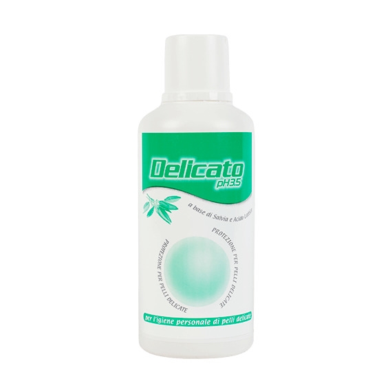 DELICATO Detergente a pH 3,5 per l'igiene intima di pelli delicate