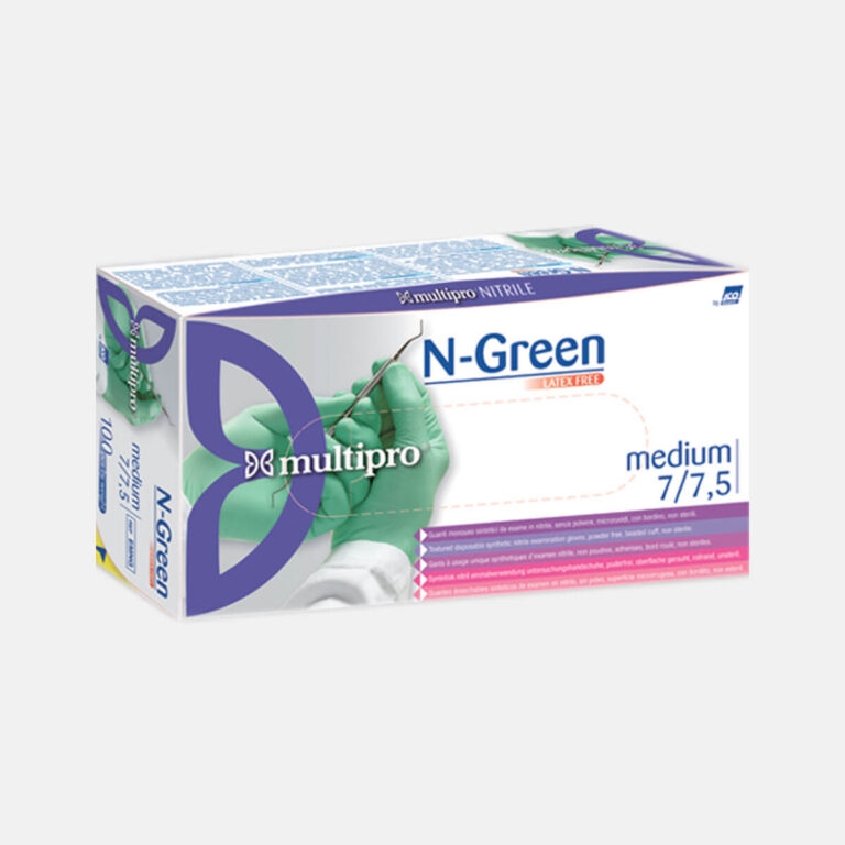 Guanti medicali in nitrile verdi monouso N-GREEN